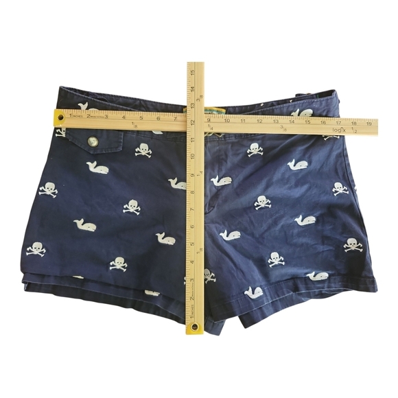 Libertine Skull and Whale Embroidered Bermuda Shorts Juniors 13 - Picture 4 of 6